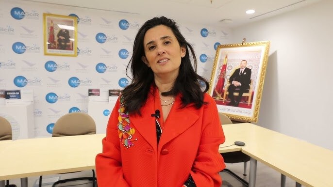 Lamia Tazi during an interview recorded in an office setting